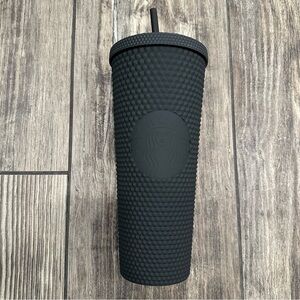 Starbucks Matte Black Tumbler with Straw